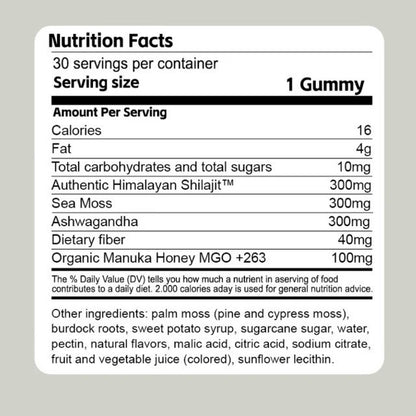 3 In 1 Cured Shilajit Gummies For Men